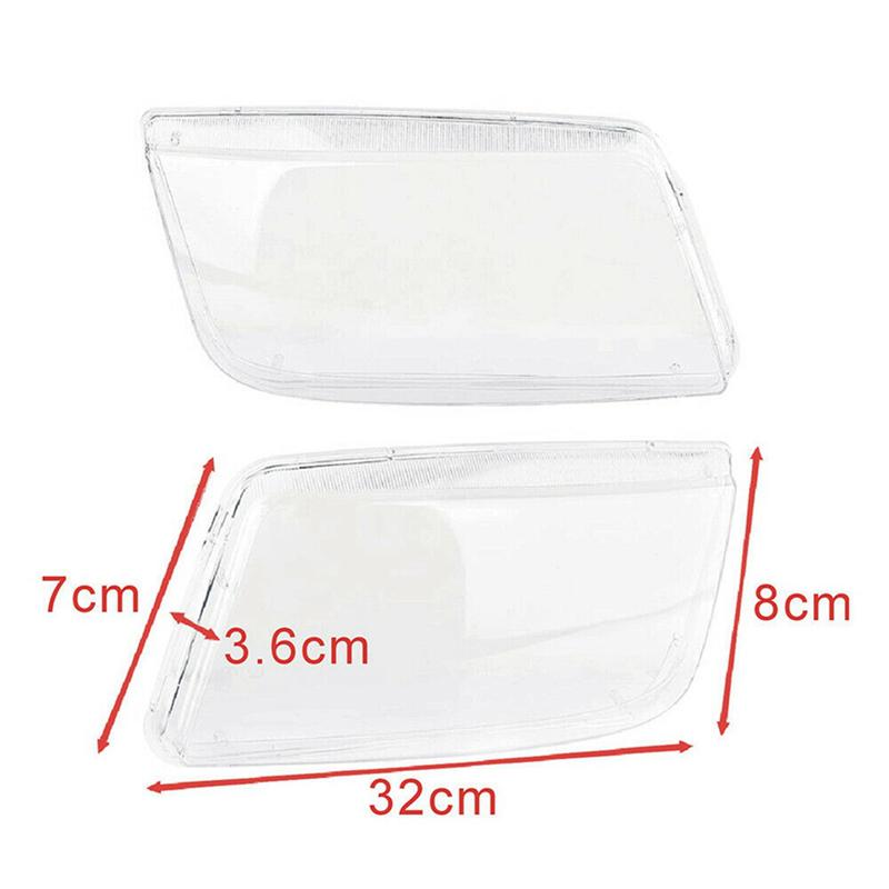 

A16P-3 Pair Left+Right For Bora Jetta MK4 1999-2004 Car Headlight Lens Cover Headlight Lampshade Front Light Shell Cover