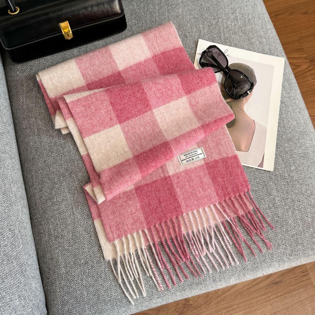 2025 Unisex 100% Wool Scarf: Versatile and Warm for Autumn & Winter