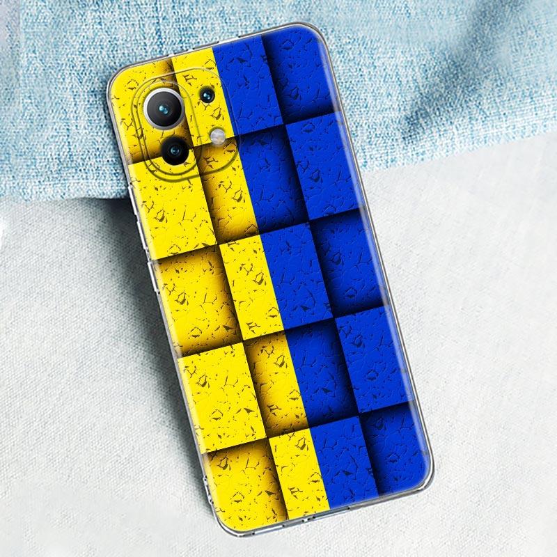 Ukraine Flagge Silikonhülle Für Xiaomi Mi 11 Note 10 10T 9 9T 12 Pro Lite Poco X3 F3 M3 Klare Hülle Redmi 9 9A 9C 10 Hülle Ukraine