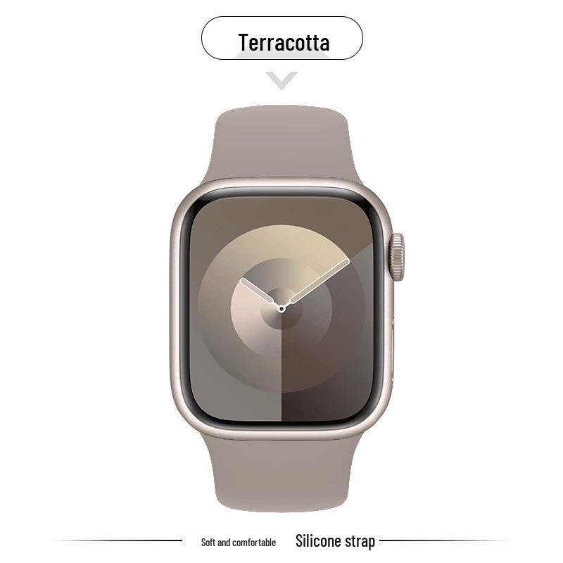 Kompatibles Silikonarmband für Apple Watch Series 8, 9, 10 und 11 - Neues Standardmodell für Mädchen (S)