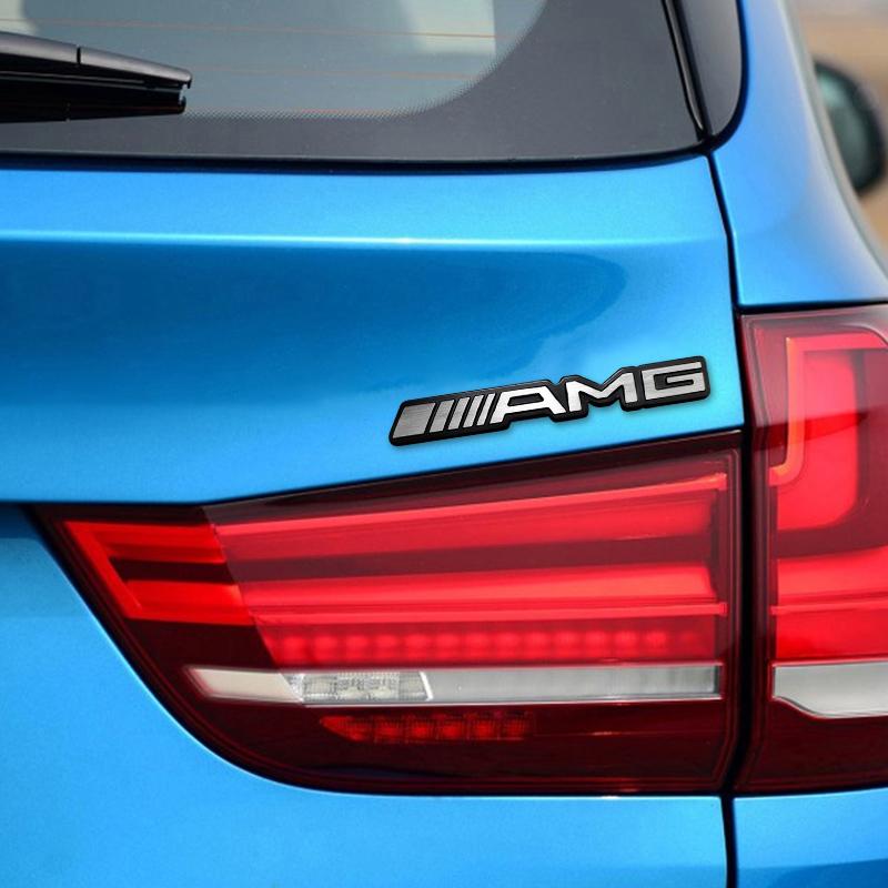 GLC GLB 1Pcs Aluminium Metal Stickers Car Body Trunk Decal For Mercedes Benz AMG W206 W204 W205 W212 W213 W221 W222 W223 W251 W