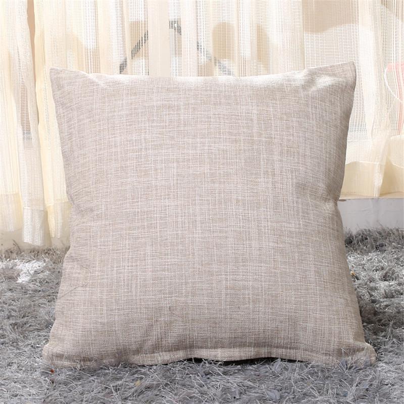 

50x50см/55x55см большой квадратный однотонный хлопковый льняной чехол для диванной подушки гостиная наволочка для домашнего декора 50x50cm бежевый