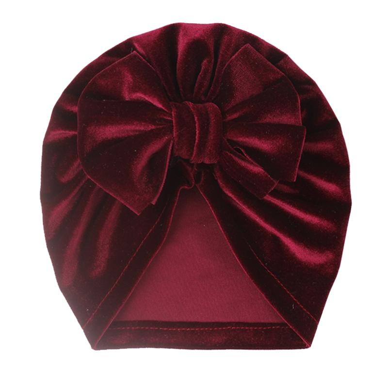 Newborn Baby Infant Girl Headwear Solid Color Design Girls Boys Caps Baby Hat Cute Turban Elastic Cap