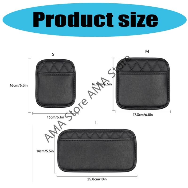 X7JF Leather Car Storage Box Pocket Offering Convenient Space Suitable for Neat Interior Essential Small Item and Accessories