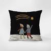 Cozy Desk Scene Throw Pillow Cover, Teapot & Book Pattern Cushion Case for Home Decor