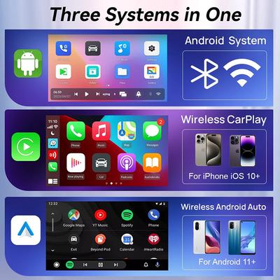 5 In 1 Carplay AI Box Universal Android 14 Wireless Carplay Android Auto Adapter For Netflix YouTube For Toyota Mazda Hyundai