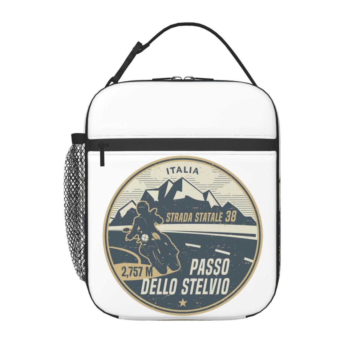 Stelvio Pass, Italy Insulated Lunch Bag for Women Children Portable Food Boxes Thermal Lunch Box Tote One Size