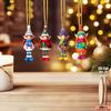 8pcs/set Christmas Wooden Pendants Girl Elf  Xmas Tree Hanging Oranment 2026 Noel Navidad Decorations for Home New Year Gifts