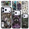 Capa Case for iPhone 17 Air 16 Pro Max 15 Plus 11 13 Mini 14 12 Back Phone Cover Flower Raccoon Fox Animal