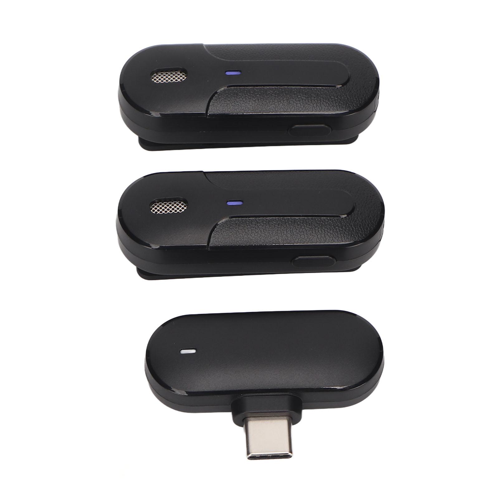 

2.4G беспроводной петличный микрофон с шумоподавлением 1 из 2 Type C мини беспроводной петличный микрофон с клипсой