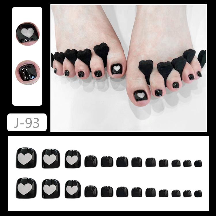 

J93-Love Wearable Summer Toenail Art Stickers: Simple, Sweet, Cool False Toenail Patches. J93-Summer Love [Glue-On]
