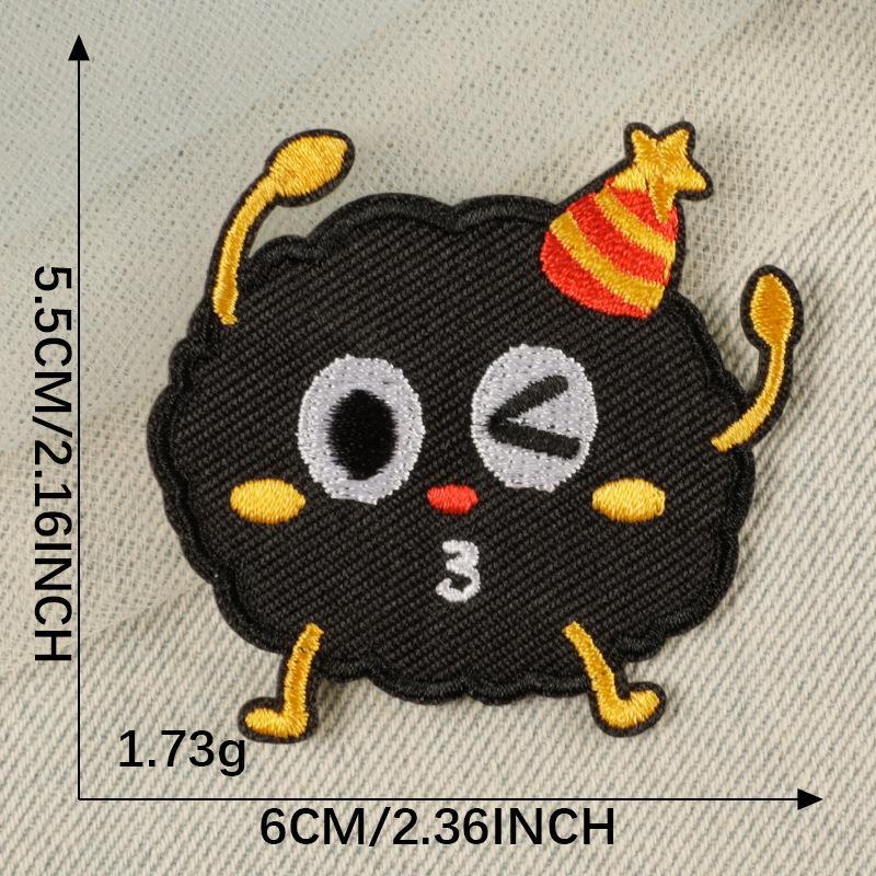 Self-Adhesive Cartoon Animal Patch for Shoes, Hats, Bags, and Clothing