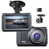 Car Dash Cam with Front and Rear Compact Dash 1296P Image Correction 32GB Card Engine Automatic Emergency Reverse Linked Overwrite Nationwide LED