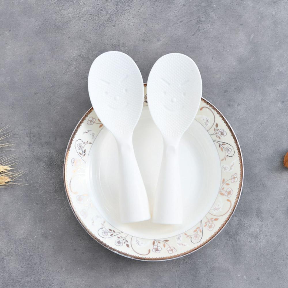 Küchengeschirr Antihaft Lachendes Gesicht Stehende Servierlöffel Reisportionierer Spatel Reisspatel