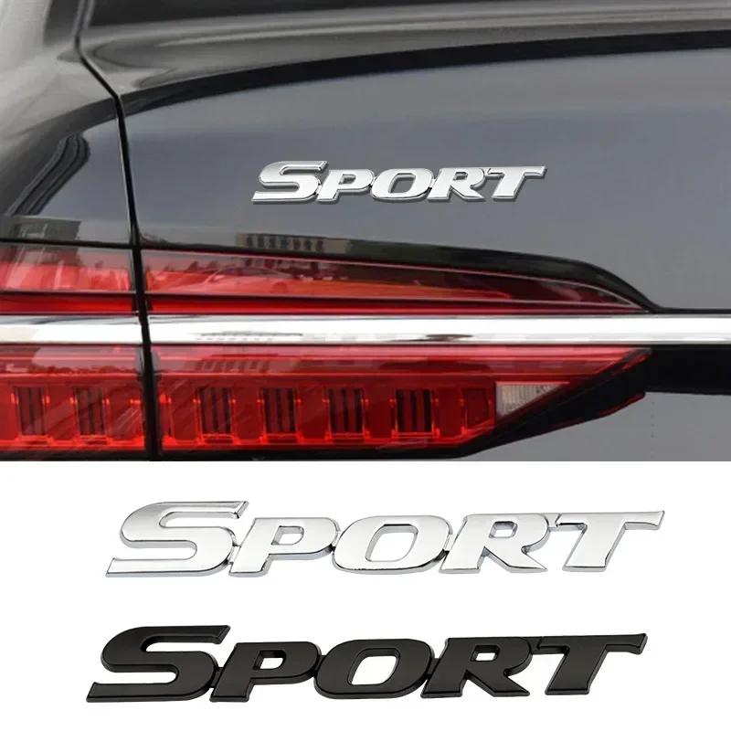 3D Metall SPORT Logo Kotflügel Emblem Heckklappen Abzeichen Aufkleber Decals für Toyota Highlander Yaris Corolla Camry CHR Autozubehör