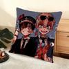 Jjibaku Shounen Hanako Kun Cushion Cover Soft Short Plush Pillow Cover Smooth Cozy Texture Aesthetic Cushion Case Home Decor
