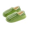 Waterproof plush cotton shoes for winter outdoor wear, warm thick-soled non-slip cotton slippers, indoor household couple one pedal