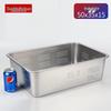 Deep Stainless Steel Rectangular Flat Tray/Basin