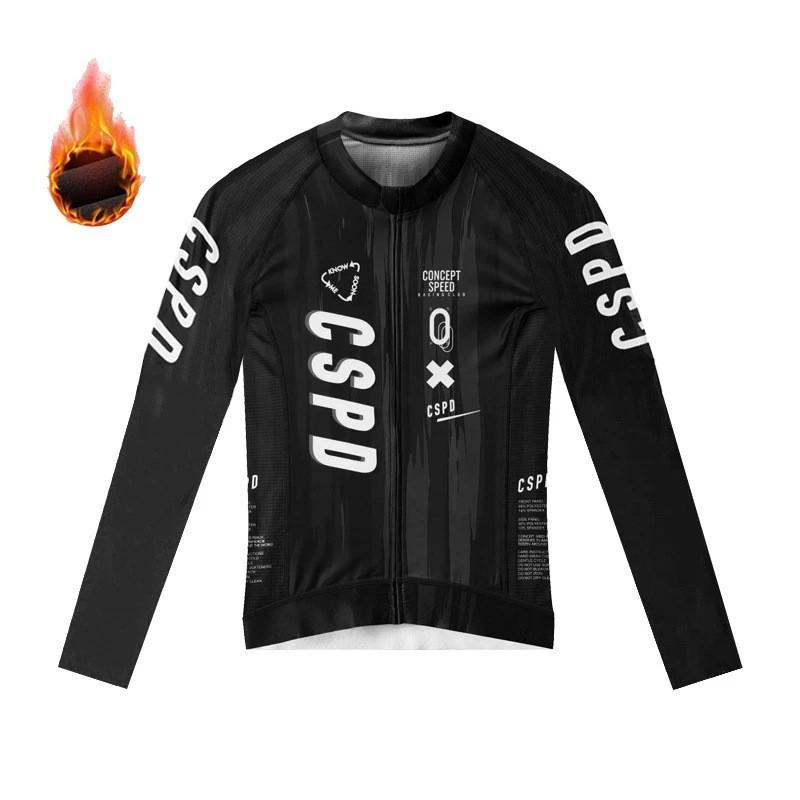 Unisex Thermal Cycling Jersey Long Sleeve Road Bike Mountain Winter Outdoor Sport