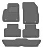 Veloursgraphit-Autofußmatten für: Opel Zafira C 7-Sitzer (2012-2019)