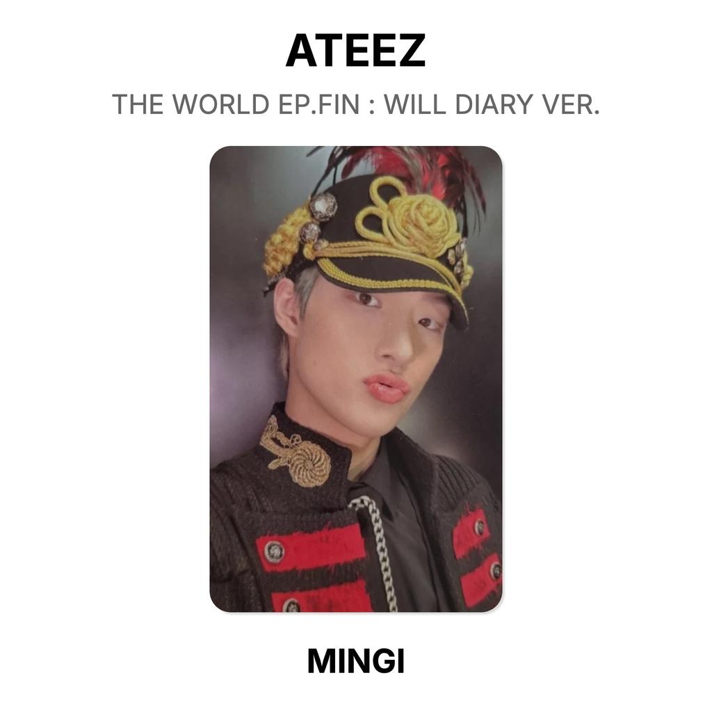 ATEEZ THE WORLD EP.FIN : WILL DIARY VER. Official Photocard