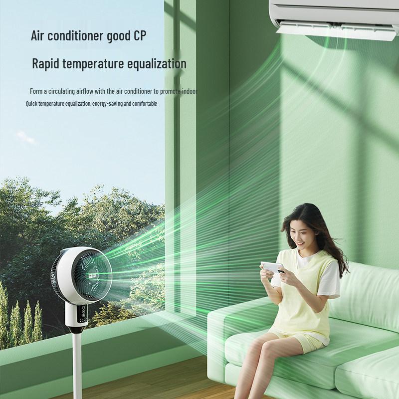Camel Silent Circulation Fan: Compact Floor/Table Fan with Remote & High Wind Power