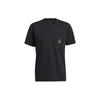 T Shirts Men's Black Crew Neck Moderate Straight Fit GP3435