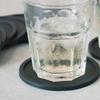 1PC 3.93inch Black Color Round Silicone Coaster Mat Soft Heat Resistant Rubber Drink Coaster Cup Pad Home Kitchen Accessories