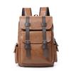 Schulrucksack große Kapazität weiches PU-Leder Rucksack Freizeit Business Computertasche Schüler Schulrucksack Reiserucksack