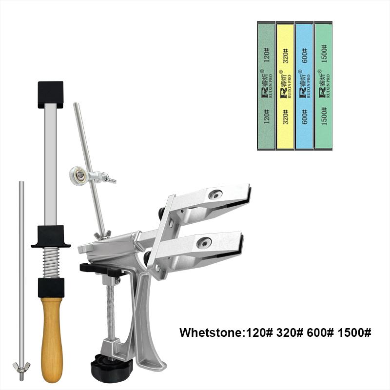 XK Fixed Angle Knife Sharpener Sharpening Stone Set Professional Knife Machine Whetstone Grinder System Diamond  Kitchen Tools