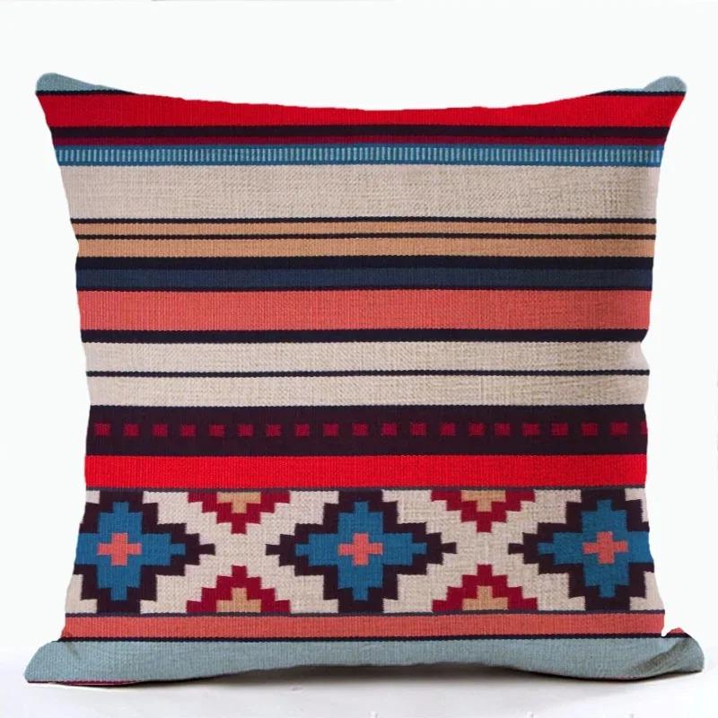 Geometric Home Decor Moroccan Ethnic Bohemian Cushion Cover Office Sofa Pillow Cover Outdoor Camping Hug Pillow Cover