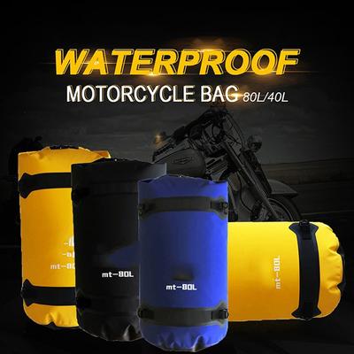 40/80L Motorrad Wasserdichte Hecktasche Reise Outdoor Trockenen Gepäck Roll Pack Tasche Motorrad Gepäck Rucksack Motorrad Sitz Taschen
