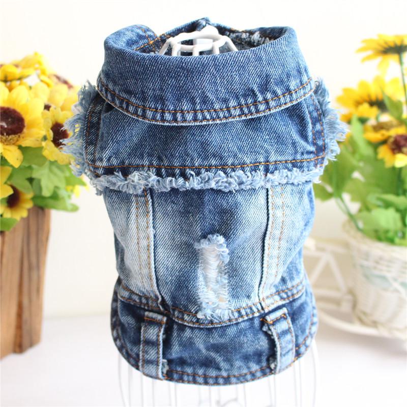 

Beichong Ripped Frayed Denim Vest for Dogs - Spring/Summer 2018 Collection S