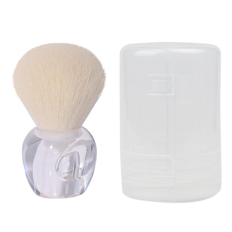 Compact Short-Handled Makeup Brush for Foundation, Blush, and Powder