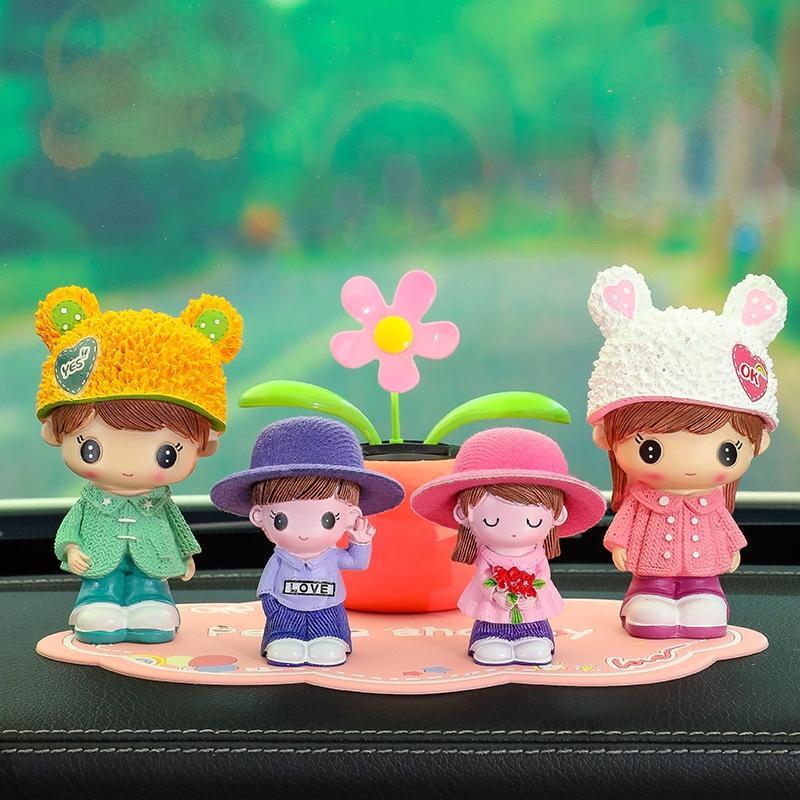 JINGRUIXIANG Car Ornament Doll Set