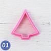 22 PCS Christmas Cookie Cutters Biscuit Cutter Multi Shapes Cookie Moulds PP Material Biscuit Mold Baking Accessories