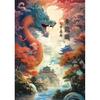 Puzzle 500 elementów - Blue Dragon Island (hologram metaliczny), popularna koreańska łamigłówka
