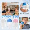 12-Piece Plastic Candy Box Set Ice Cream-Shaped Candy Storage Boxes Personalized Multi-Color Candy Organizers Ideal For Wedding Party Supplies