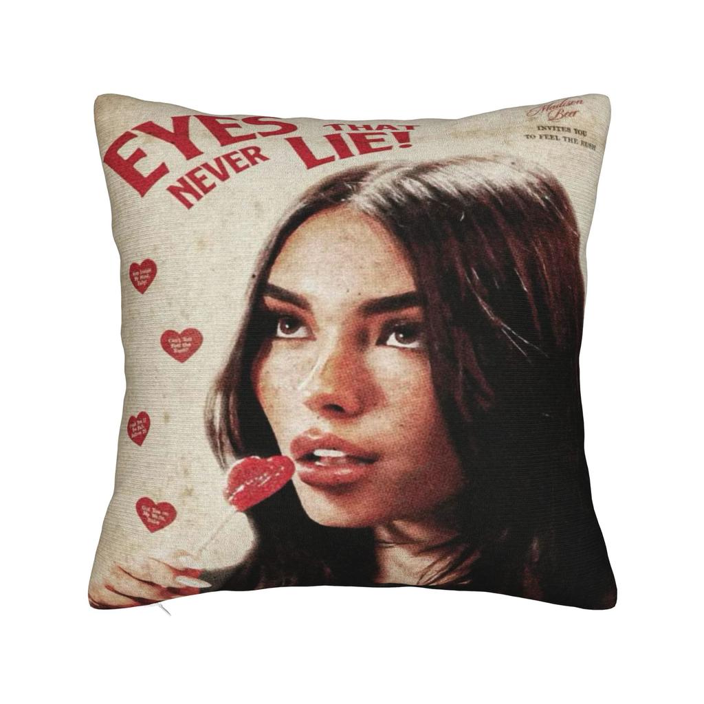 Madison Beer Pillowcases Merchandise Printed Cushion Cover Throw Pillow Cover Home Decorations Zipper Multi-Size