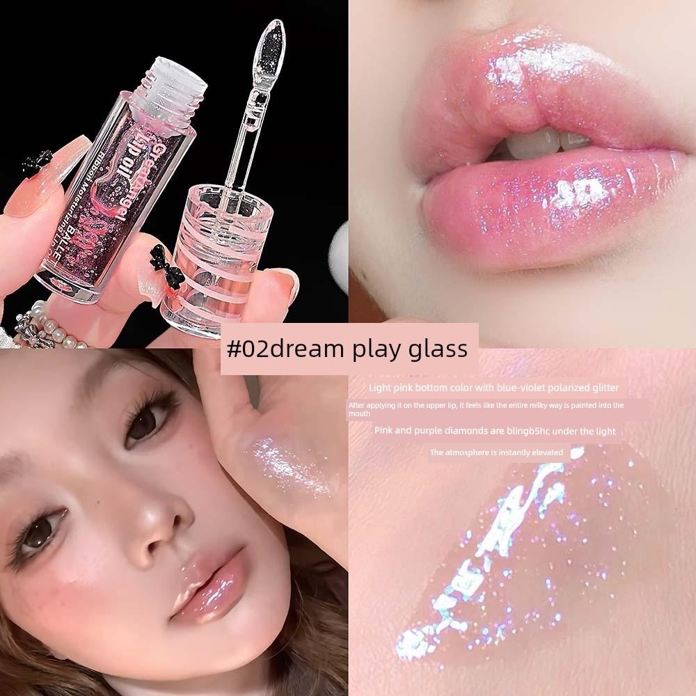 Rose Pink Lipstick Lip Glaze Korean Style Women's High Cloud Lip Mud Women's Team Color No Stain on Cup Lipstick Pseudo Plain Matte Lip Light Mist