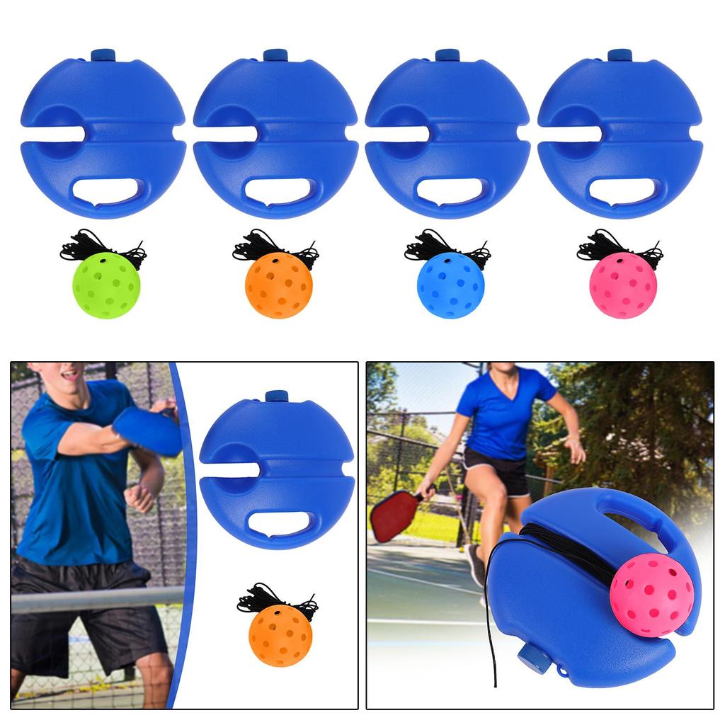 Pickleball Trainer mit 40 Löchern Pickleball Ball Partner Sparring Gerät Pickleball Zubehör für Sport Einzelspieler Kinder