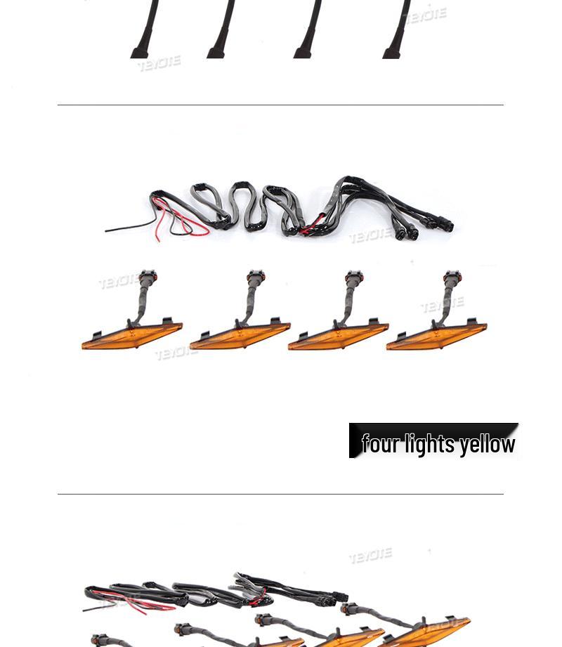 4Runner Center Grille Yellow Lights (2016-2022 Models)