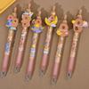 36pcs Kawaii Capybara Alloy Patch Press Gel Pen Cute 0.5mm Black Ink Writing Pen Stationery School Office Supplies Prize Gift Writing Tools Holiday Gi