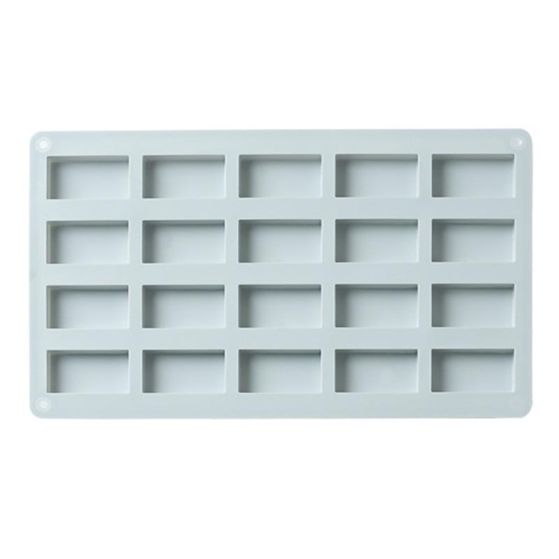 DL 20 Grids Rectangular Silicone Cake Mold Jelly Pudding Chocolate Block Mould