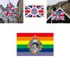 High Quality Queen Anniversary Flag For 70 Years Jubilee Party