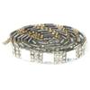 5 yard Hotfix Clear Crystal Glass Rhinestone Fabric Chain Trim DIY Applique (8mm White)