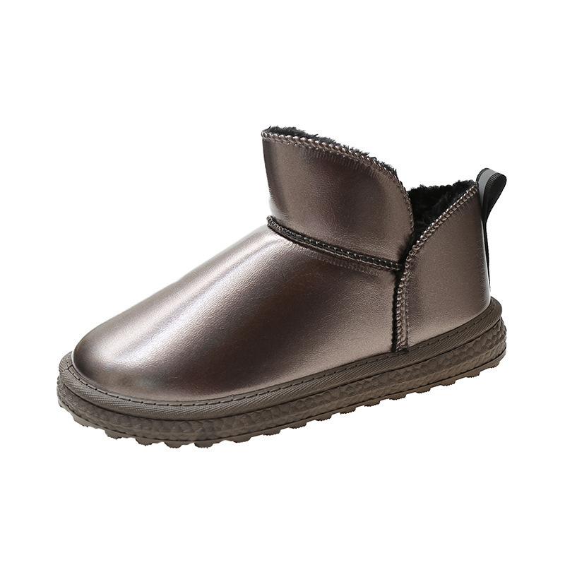 Winter Fashion Plus Velvet Warm Shoes Women's Casual Cotton Shoes Waterproof and Non-slip Snow Boots