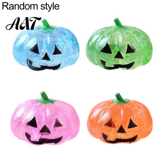 Halloween Party Favors 1/4Pcs Pumpkin Stress Relief Toy, Smiling Head Squeeze Glitter Desk Toy Clear Office for Relieve Anxiety Slow Rebound Toys