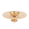 Brass Diya for Puja - Crystal Akhand Diya Oil Puja Lamp - Decorative Round for Home Office Gifts Pooja Articles-Diwali Gift Wedding GiftDecor