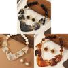Artistic Resin Jewelry Set With Irregular Shapes And Floral Patterns For Summer